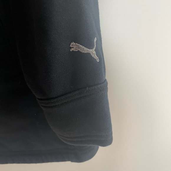 Puma Hooded Assymeyrical heavy Zip Black Jacket Women’s Activewear L - Picture 3 of 8